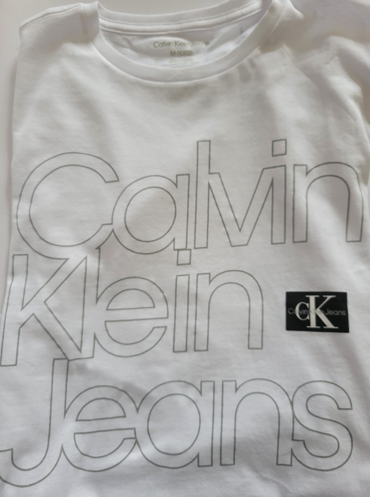 Calvin Klein - Camisa para nino (Blanca)