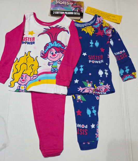 Disney - Pajamas Trolls (Set de 2)