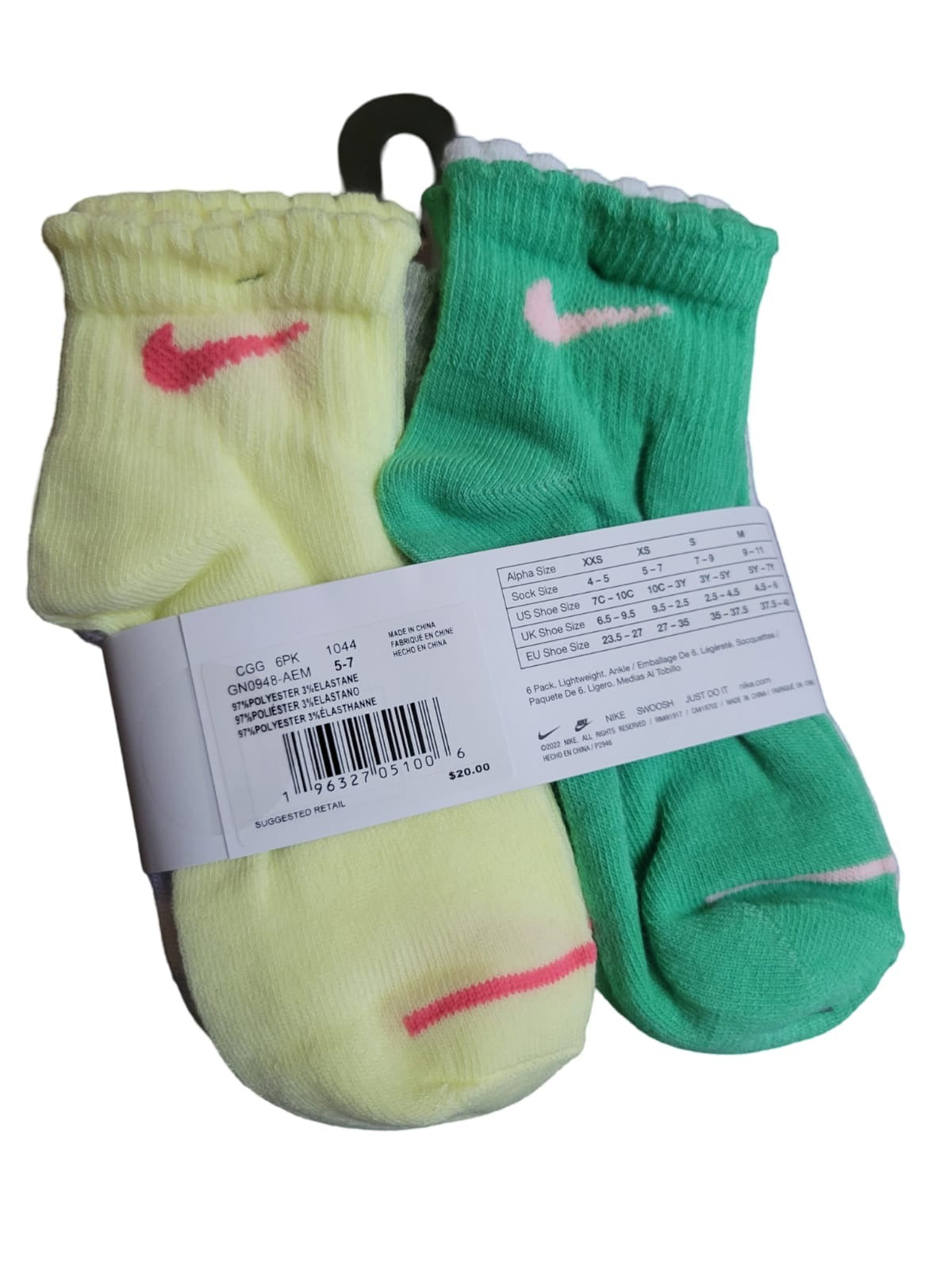 Nike - 6 Pares de Calcetines