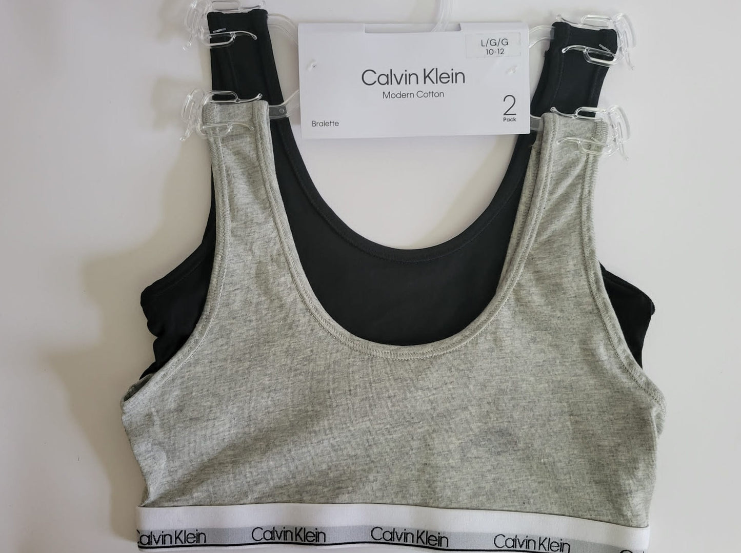 Calvin Klein - Bralettes para nina (2pk)