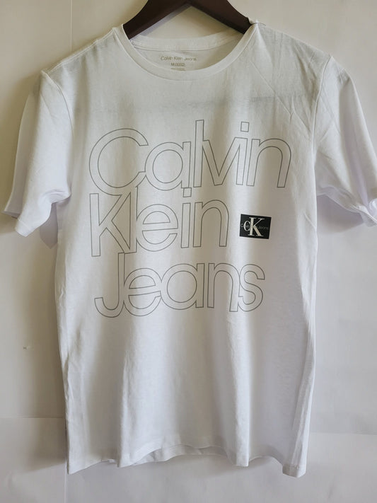 Calvin Klein - Camisa para nino (Blanca)